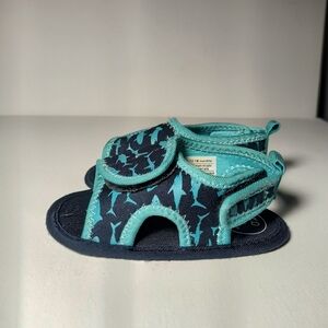 Baby Shark Sandals Ro+Me by Robeez Sandals Shoes Blue Boys Size 12-18 months